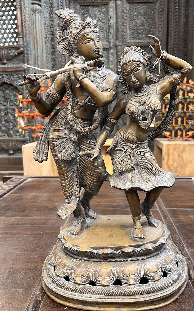 Radha Krishna bronze ht 55 