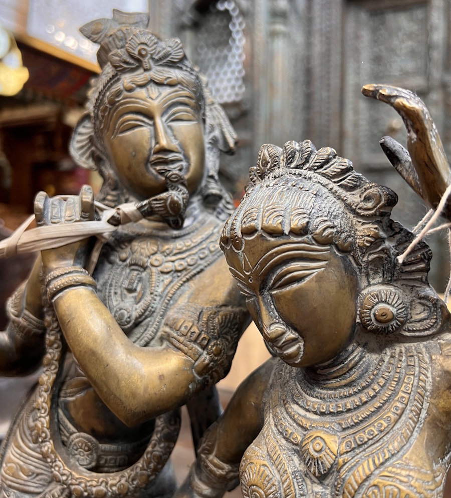 Radha Krishna bronze ht 55 