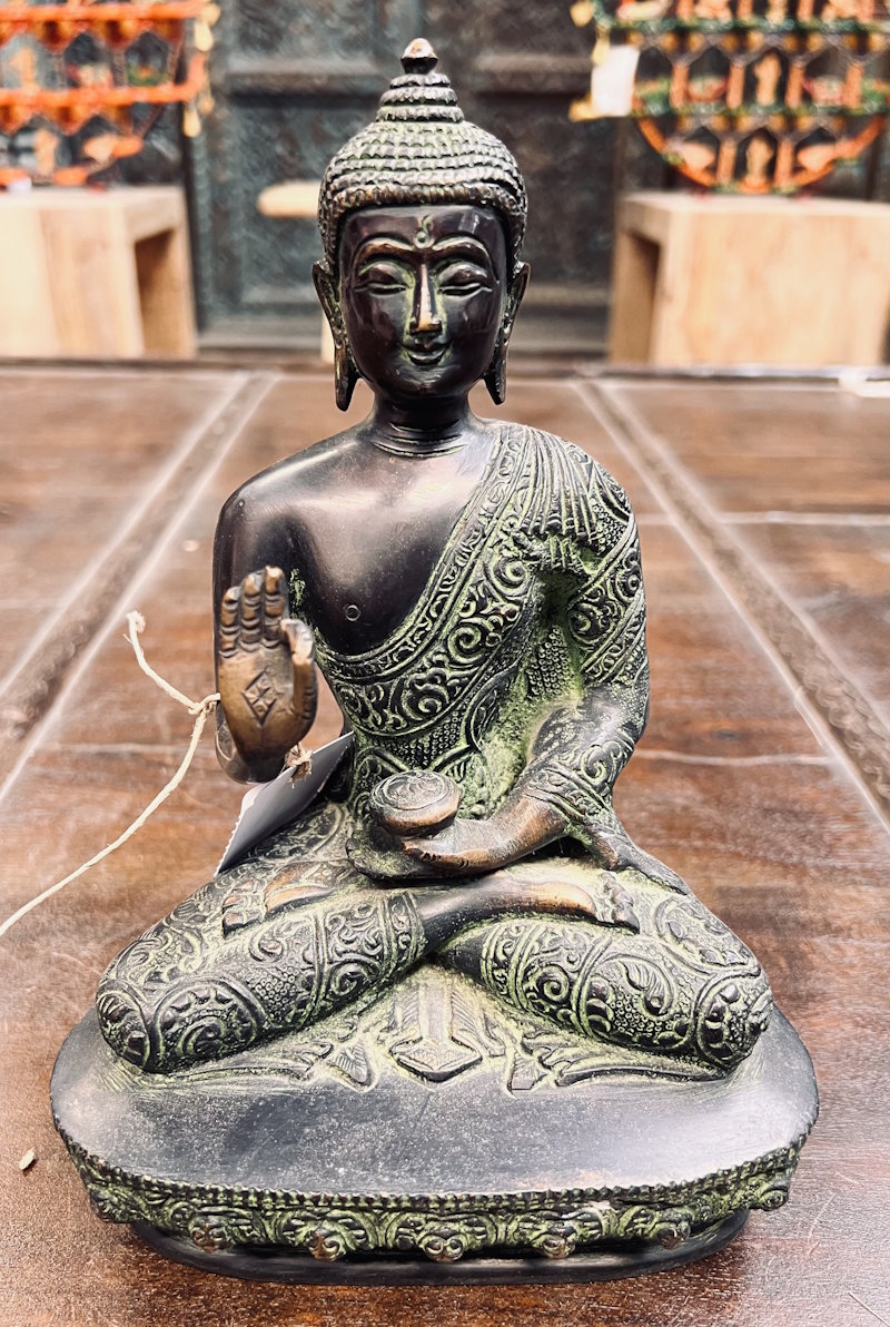 Bouddha  laiton ht 20cm