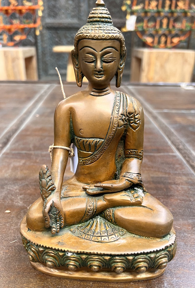 Bouddha  laiton ht 20cm