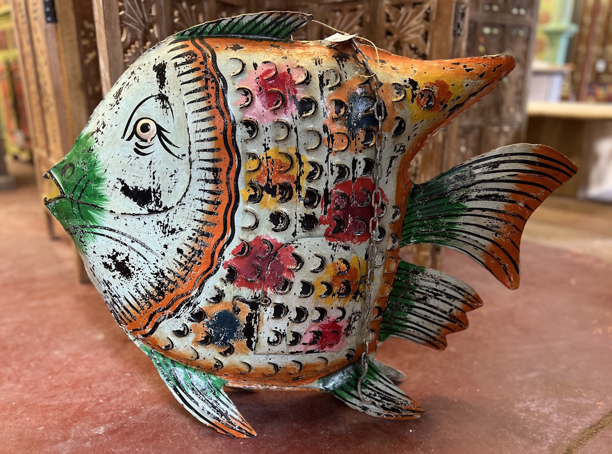 poisson en m&eacute;tal ht 65 cm