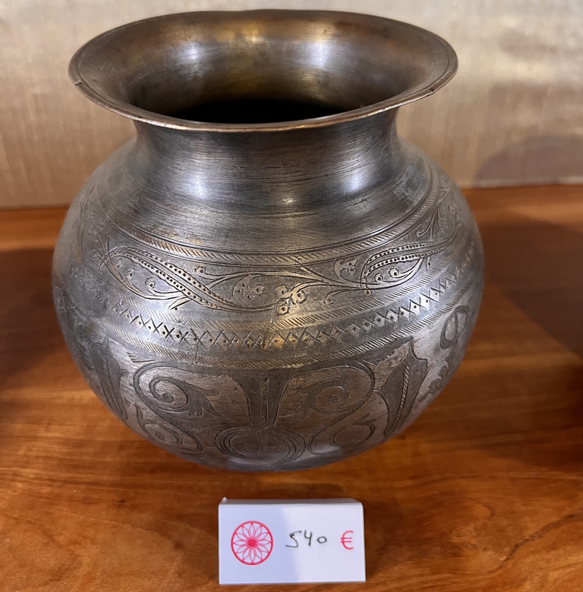 pot argent diam 18cm