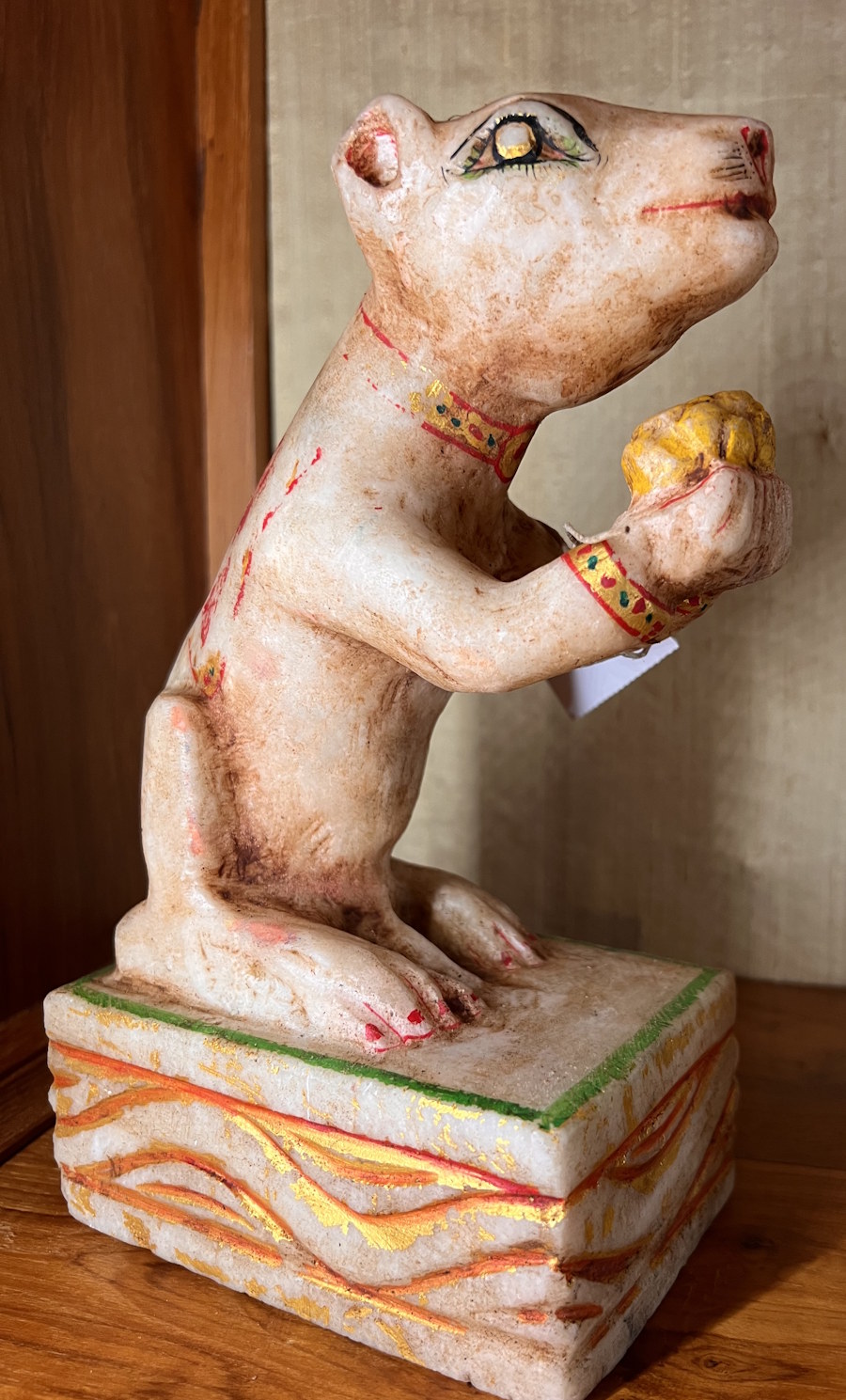 Rat de Ganesh marbre ancien ht 23