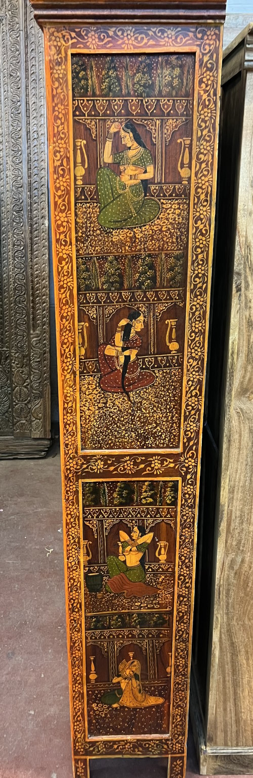 Armoire peinte motifs H185x L87x P33