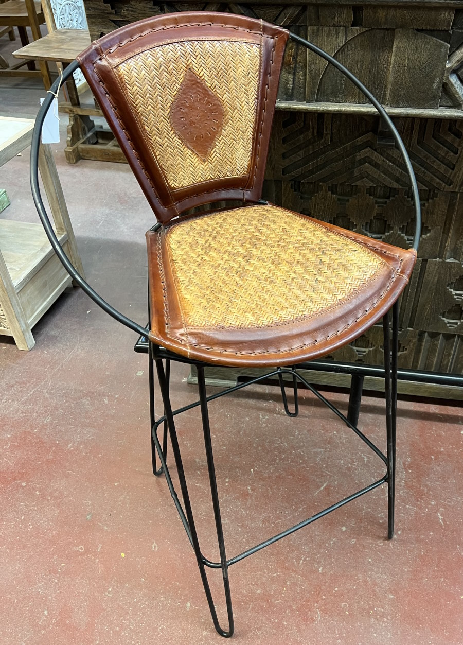 Tabouret de bar cuir