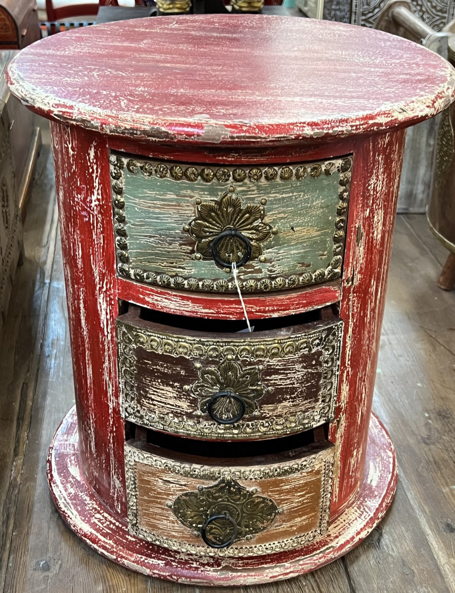 Meuble arrondi 3 tiroirs H46 x 40