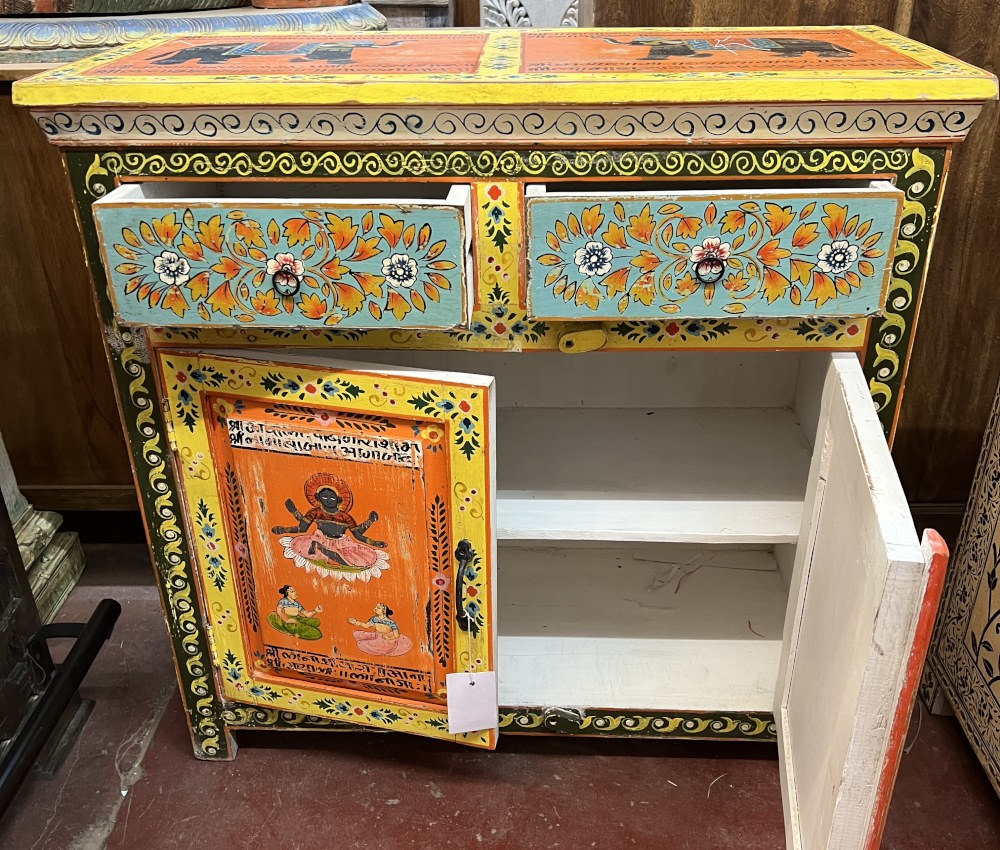 Buffet peint H90x L91x P40