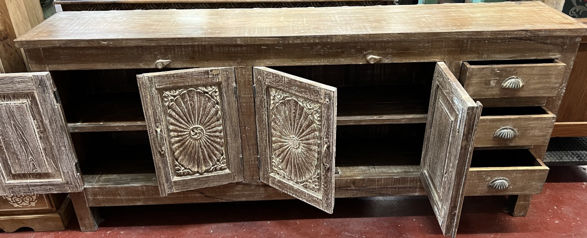 Buffet 4 por 3 tiroirs H88x L201x P36