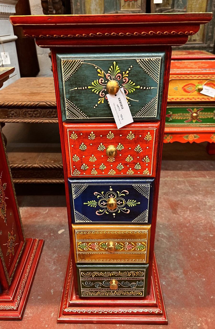 Petit meuble tiroirs H68x L28x P28