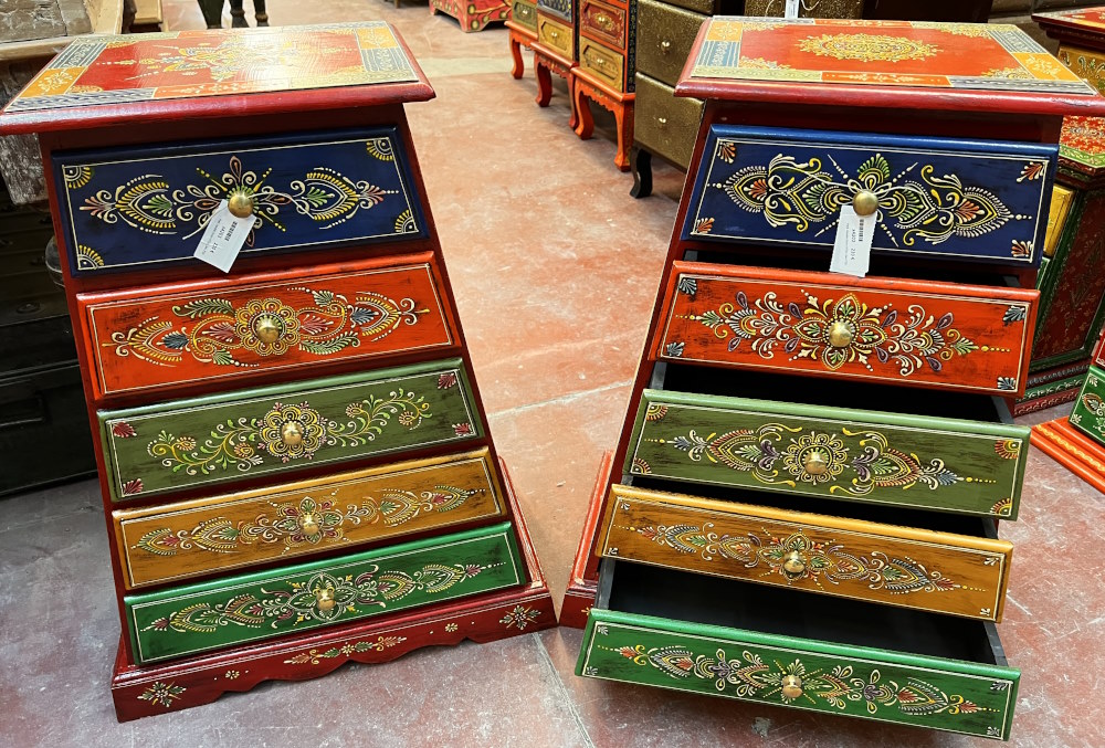 Petit meuble tiroirs H70x L34x P30