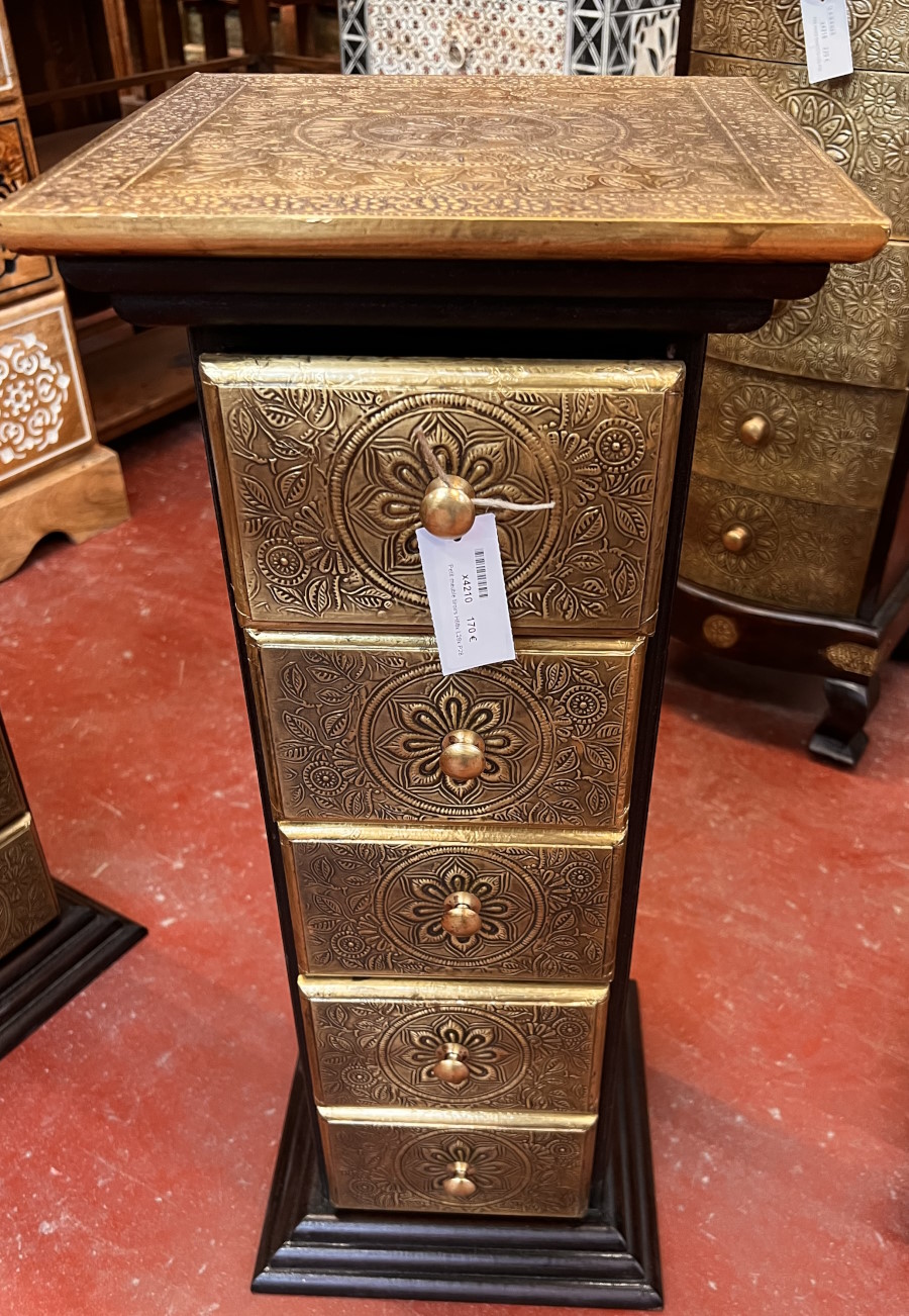 Petit meuble tiroirs H68x L28x P28