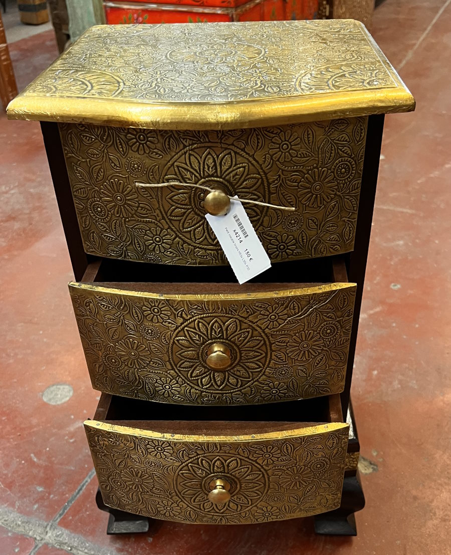 Petit meuble tiroirs H53x L30x P30