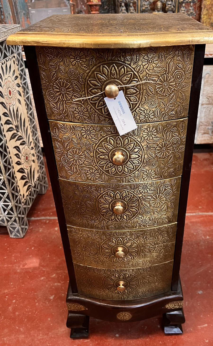 Petit meuble tiroirs H77x L30x P30