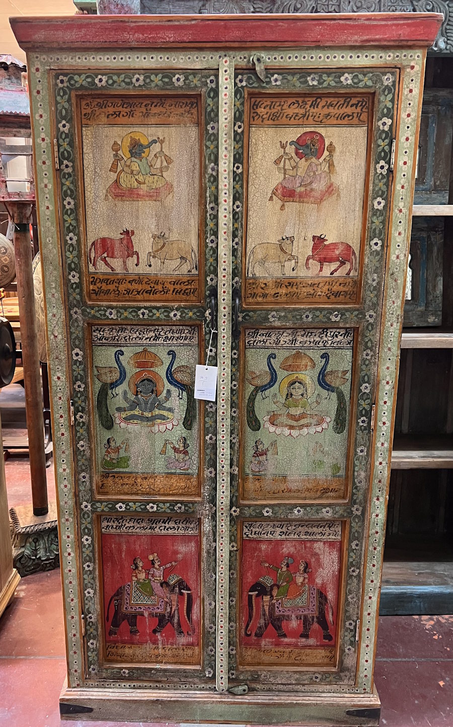 Armoire peinte H188 x L95x P42