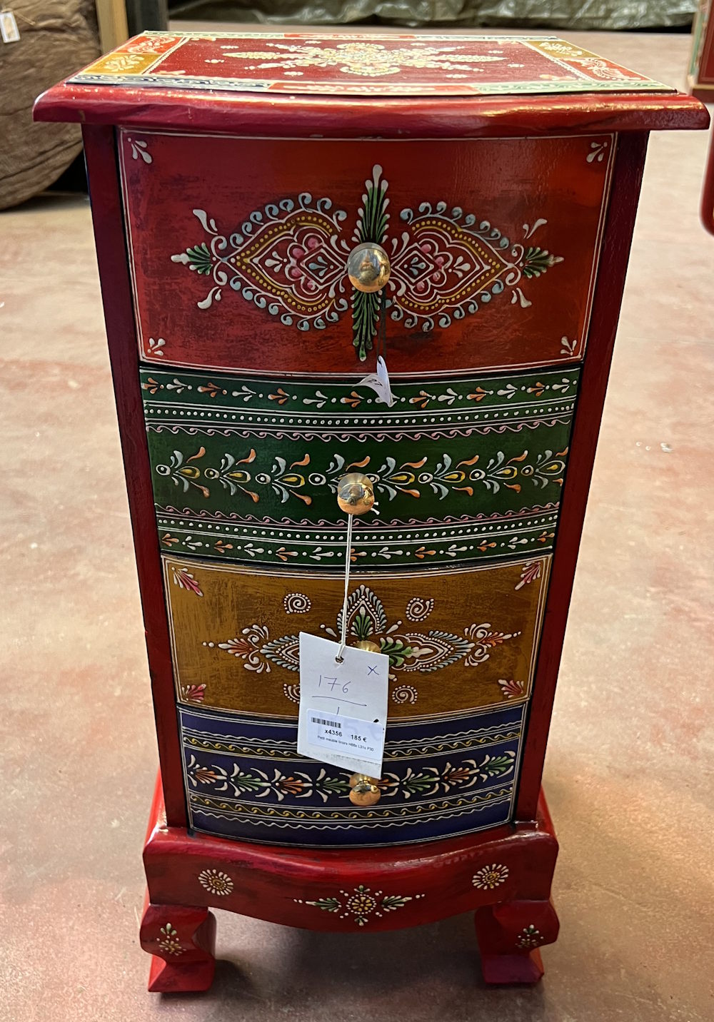 Petit meuble &agrave; tiroirs H66x L31x P30