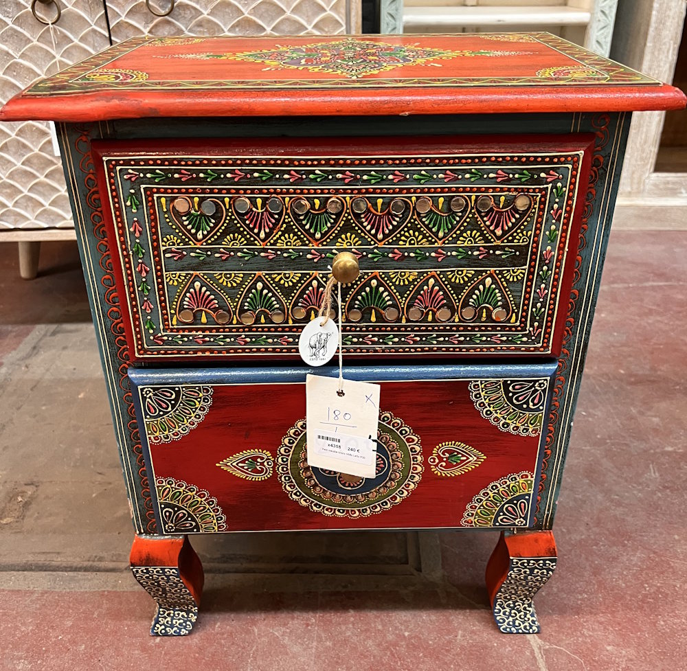 Petit meuble color&eacute; &agrave; tiroirs H56x L45x P30