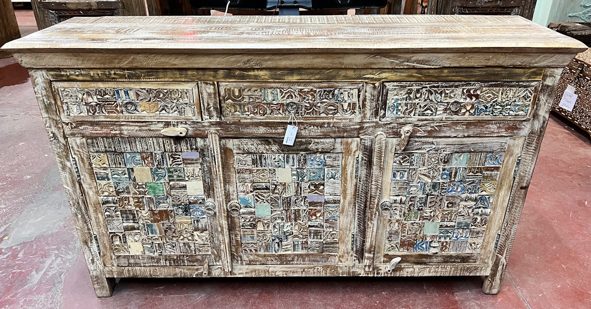 Buffet en manguier H90x L150x P40