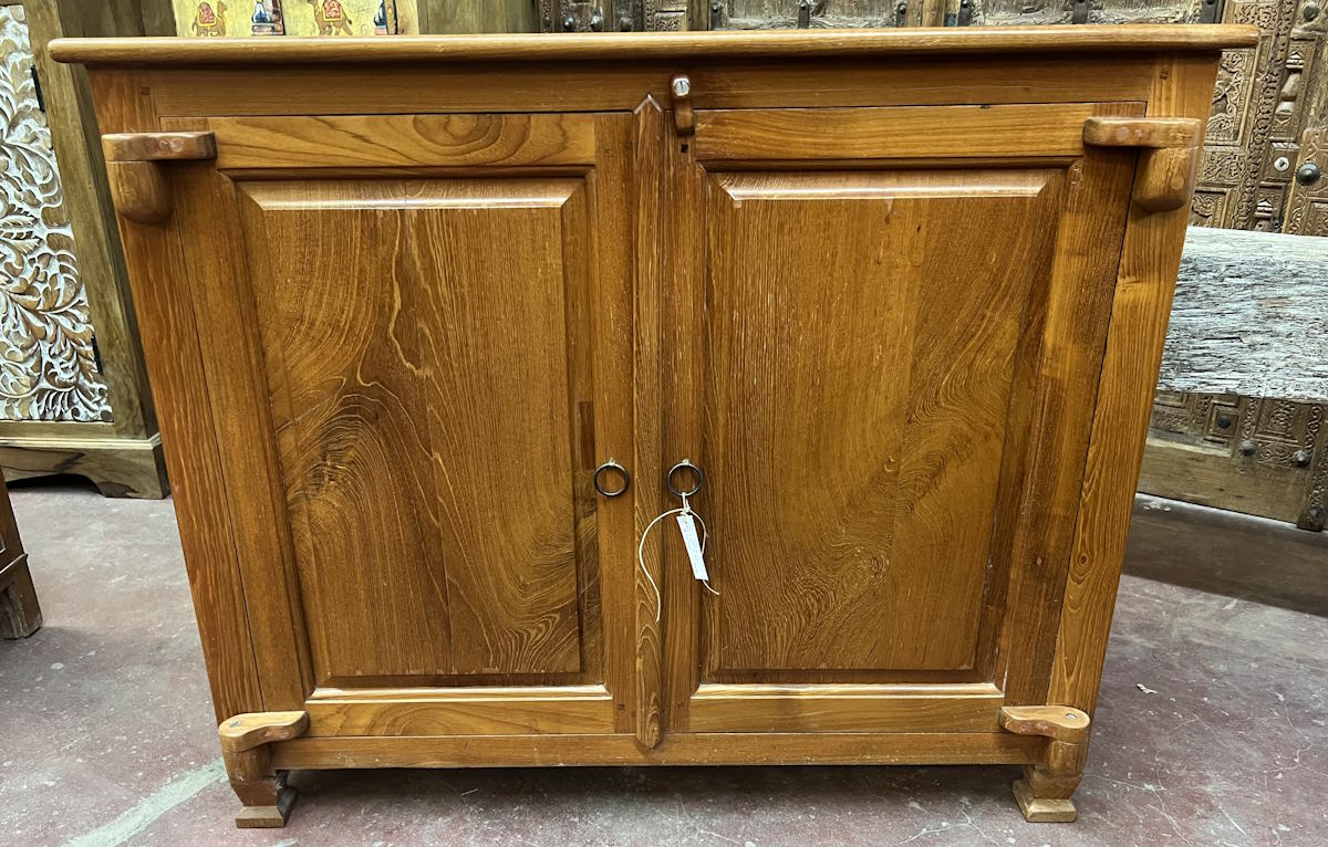 Commode teck charni&egrave;res en bois 76X45X92