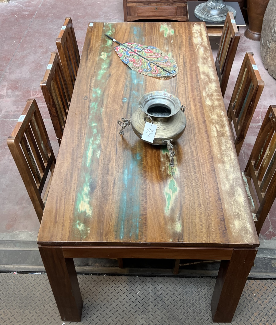 Table salle à manger H77x L198x P91