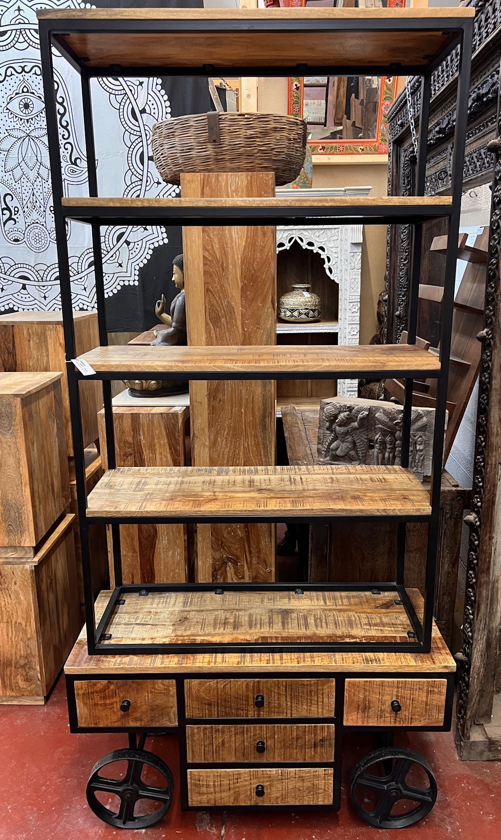 Bibliotheque sur roues H200x L100x P40