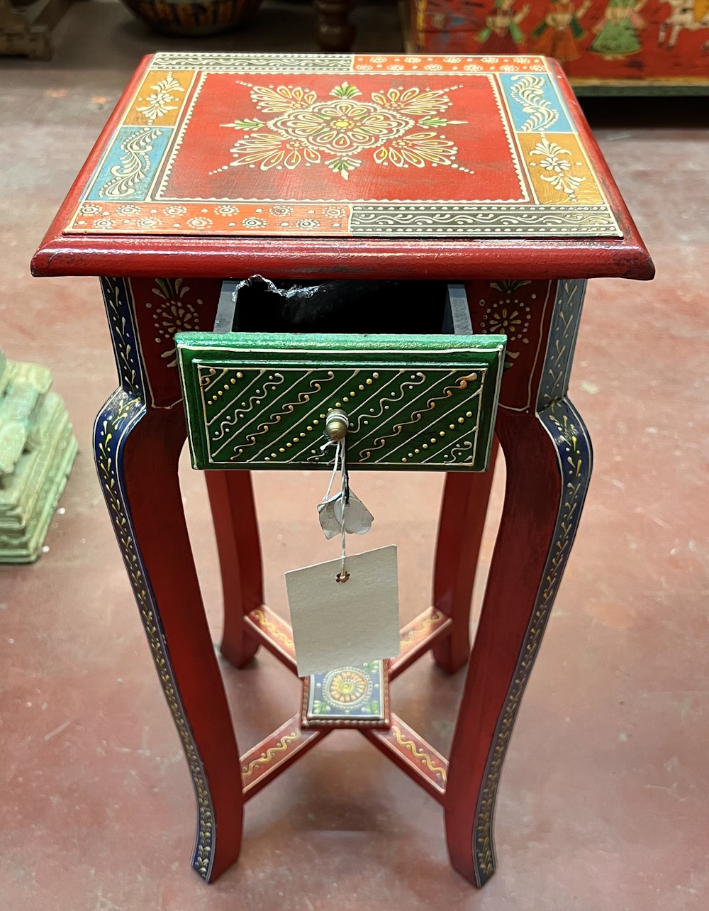 Petite console peinte H60x L28 xP28