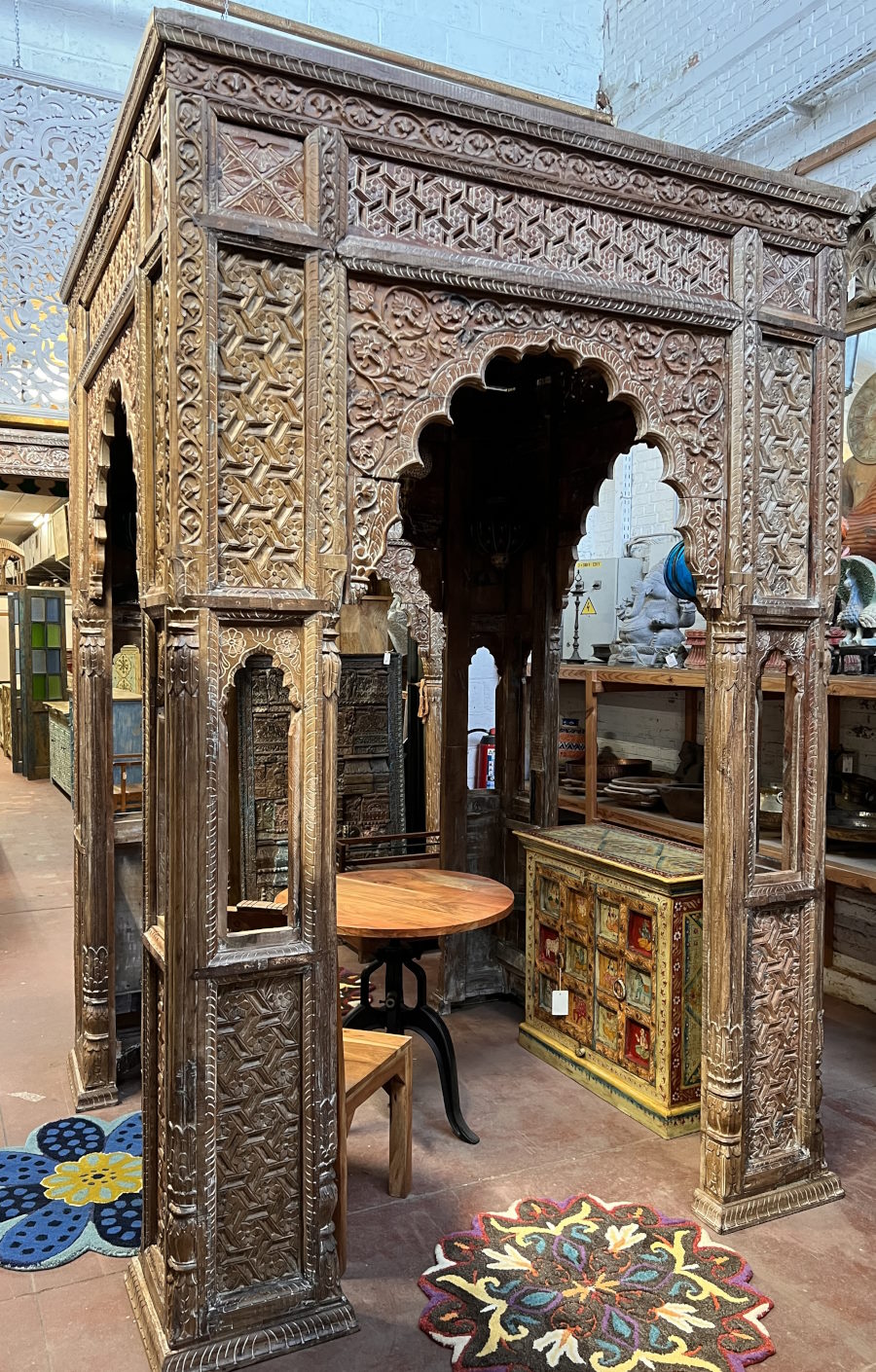 Mandapam 190x190x290 cm bois sirish